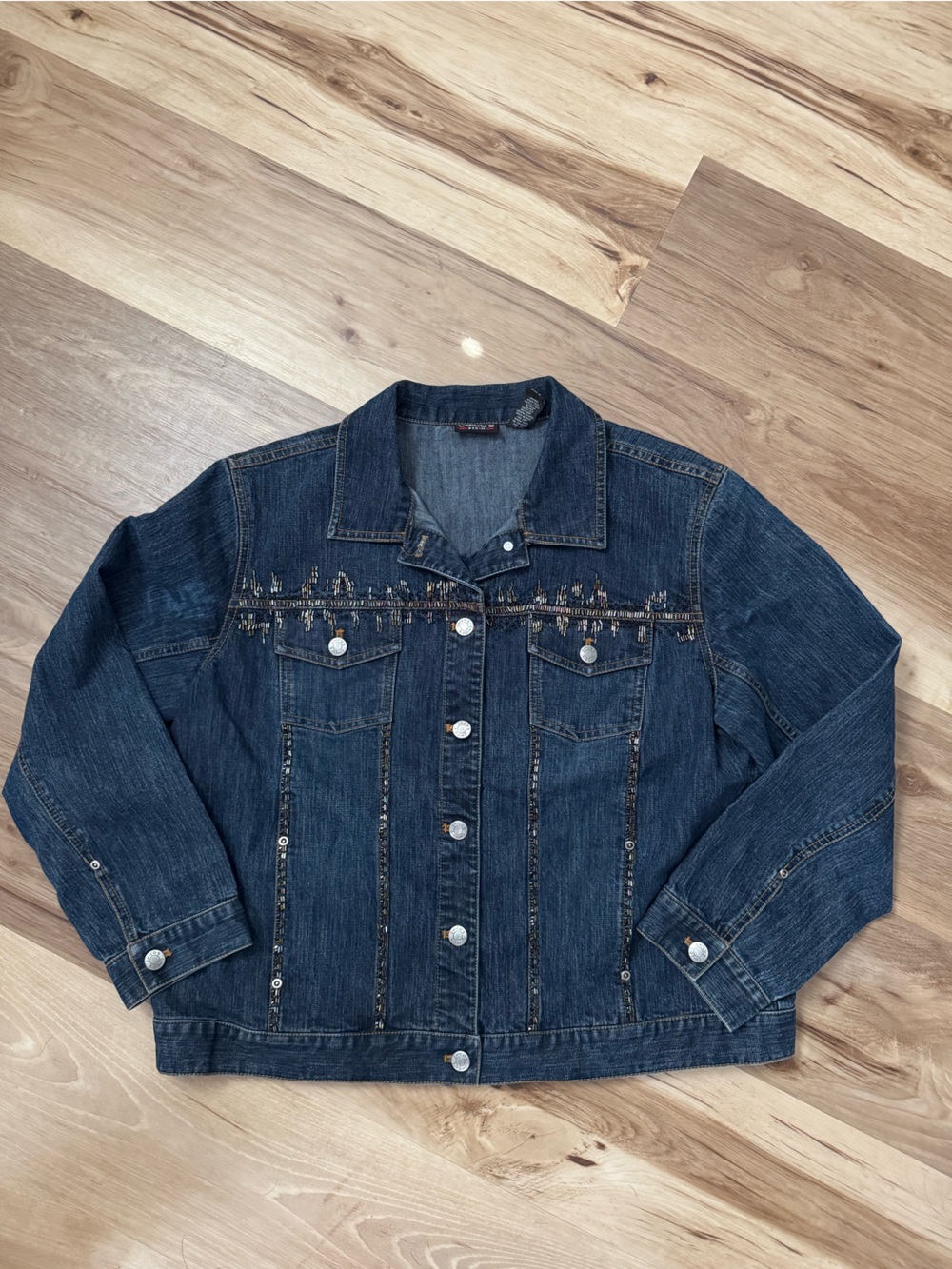 Chico’s Beaded Denim Jacket